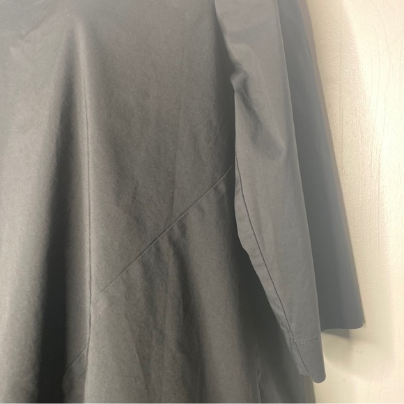 J Jill Lagenlook Asymmetric Tunic Top Blouse Womens Small Button Back 3/4 Sleeve - Picture 5 of 9